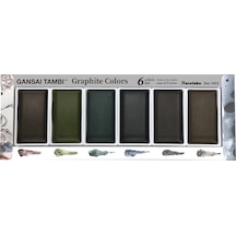 Zig Gansai Tambi Graphite Colors Sulu Boya Seti 6 Renk