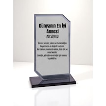 Plaket Isme Özel Anneye Ödül Başarı Hediyesi - Anneler Günü Hediyesi