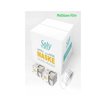 Soly Care 3 Katlı Telli Ultrasonic Cerrahi Maske 2000 Adet