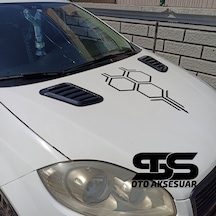 Fiat Linea Uyumlu Piano Black Kaput Üstü Havalandırma Izgarası (01) (Sts Oto Aksesuar)