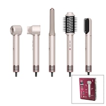 Go İthalat Rose Gold Air Brush 5in1 Bukle-hacimle-düzleştir-2-fırça Saç Kurutma - Şekil Makinesi 130