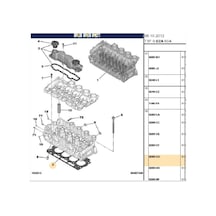 Silindir Kapak Contası 5 Tırnak P.207 307 C4 Partner Tepee 0209.cg-5698.42