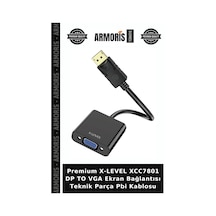 Premium X-level Xcc7801 Dp To Vga Ekran Bağlantısı Teknik Parça Pbi Kablosu
