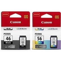 Canon Pg 46 Siyah Cl 56 Renkli Kartuş Seti