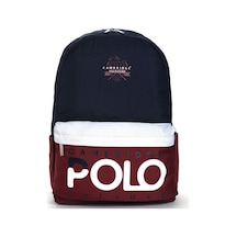 Cambridge Polo Club Preppy Sırt Çantası Lacivert Çok Renkli
