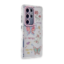 Samsung Galaxy Uyumlu S23 Ultra Kılıf Reflexion Desenli Kapak - Desen 8 Bz8683140736521