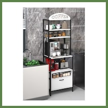 Bezos Metal Kahve Köşesi Beyaz 196 Cm Hb006