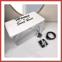 Bezos Beyaz Renk Fermuarlı Hurç Orta Boy 53x30x26cm Erdotıca