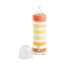 Chicco Wellbeing Yavaş Akış Gri Cam Biberon 240 Ml 0+ Ay CHI-2872130000