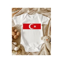 Lupi Ay Yıldızlı Taraftar % 100 Pamuk Bebek Zıbın ekru