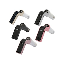 G7 Araba Eller Serbest Bluetooth Fm Çalar Mp3 Pembe
