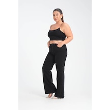 Lacarino 7652 Nita Kadın Jean Pantolon Black