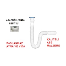 Özbest Körüklü Lavabo Sifonu Paslanmaz