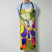 Paredora Soyut Kelebek Mutfak Önlüğü