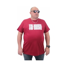 Starbattal Erkek Büyük Beden Sıfır Yaka Tişört The Bronx 23174 Bordo-Bordo