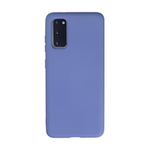 Samsung Galaxy Uyumlu S20 Kılıf Nano İçi Kadife Silikon - Lila Bz8683140257842