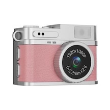 Mini Dijital Kamera Selfie Video Vlog Kamerası Mini Anahtarlık 1080p Cmr35 Pembe Çok Renkli