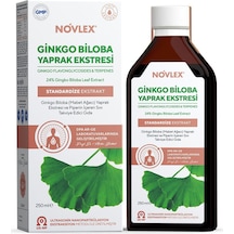 Novlex Ginkgo Biloba Eki ve Piperin Sıvı Takviye Edici Gıda 250 ML