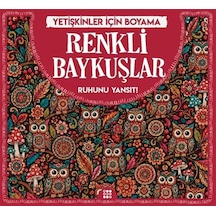 Renkli Baykuşlar / Yetişkinler İçin Boyama