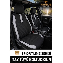 Citroen C5 2008-2017 Uyumlu Sportline Serisi Siyah Gri Oto Koltuk Kılıfı