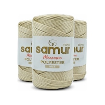 3 Adet 4 No Polyester Makrome 0230 Açık Bej