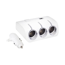 Pm-18952 12v/24v Uyumlu 3 Lü Oto Çakmak Çoklayıcı Ve 2 Li Usb Şarj Cihazı Belirtilmemis