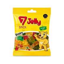 7 Stick Jelly Yumuşak Şekerleme Bears 80gr 24'li Paket