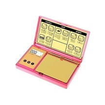 Fastbuy Pembe Altın Titanyum Kaplama Dream011 Dijital Terazi 200g 0.01g Cep Terazisi Gradyan Renkli Lcd Ekran 6 Birim Takı T Pembe