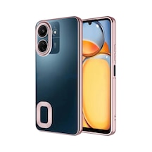 Rba Aksesuar Redmi 13c Kılıf Kamera Korumalı Logo Gösteren Rba Omega Kapak - Rose Gold Altın