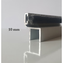 Alvetro 10 Mm Alüminyum Fitil Gri -küçük H- 100cm-119 Cm