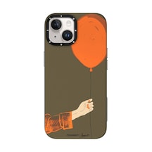 İphone 14 Uyumlu Kılıf Magsafe Şarj Özellikli Youngkit Orange Serisi Flying Balloon Kapak Turuncu