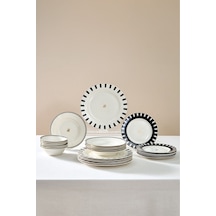 Karaca  Elegance Bone 50.Yıl İmza Koleksiyonu Kore 24 Parça 6 Kişilik Yemek Takımı