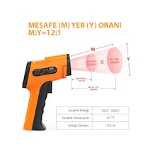 ThermoPro TP30 Endüstriyel Kızılötesi Katı-Sıvı Sıcaklık Ölçer - T08656