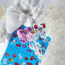 Stiker Arti Color Ful 126 Aşk Love Beyaz