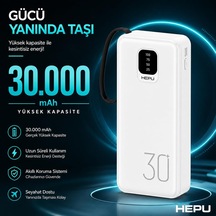 30000 Mah Taşınabilir Şarj Cihazı Powerbank - Led Dijital Ekranlı & Çoklu Çıkış Destekli Güç Bankası