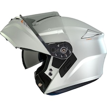 Axxıs Storm Sv Solid A0 Gloss Çene Açılır Motorsiklet Kaskı Beyaz