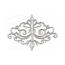 Ütü İle Yapışan Gümüş İşlemeli Motif Patch En :11.5 Cm Boy:8 Cm 1 Adet - 691738664 Diğer