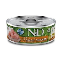 N&D Natural Tavuklu Yetişkin Kedi Konservesi 80 G