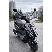 Yuki Casper Pro 50 CC Motosiklet Siyah + Çanta