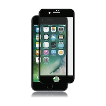 Apple Uyumlu   iPhone 7 Plus Siyah 5D Tam Kaplayan Ekran Koruyucu Cam