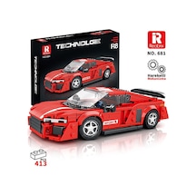 Reobrix Creator 681 Audi R8 Spor Araba Yaratıcı Yapı Blok Seti Building Blocks - 413 Parça