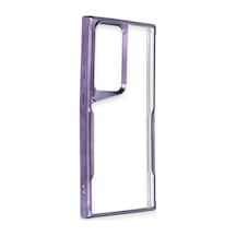 Samsung Galaxy  Uyumlu  S23 Ultra Kılıf Boyi Silikon Kapak - Derin Mor