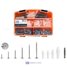 Kerem 312 Parça 12 Çeşit Vida Ve Dübel Seti -takım 20 CM
