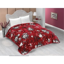 Mink Lacasa Lüks Vizon Tek Kişilik 1095 Bordo Battaniye 160X220