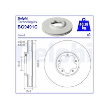 Delphı Bg9491c Fren Diski On 2168836 2171541 Bk211125ea - 2 Adettir