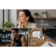 Flayse Bt-04 Kablosuz Kulaklık Gelişmiş Anc Enc Teknolojili Net Hifi Ses