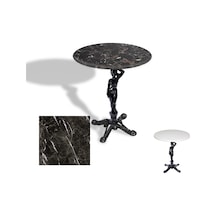 Çipa 1003 Döküm Ayak Yuvarlak Masa Çap 70cm - Werzalit, Wermodin Ve Allzalit Tabla - Teramo Çok Renkli