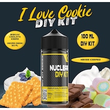 Nuclear 100 Ml Dıy Kit İ Love Cookie Gıda Aroma 20 Ml Aroma İçerir