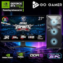 Go Gamer AE163D R5-7500X3D 16 GB 512 GB SSD RTX5060 8 GB 27" Free Dos Oem Paket Masaüstü Oyuncu Bilgisayarı