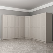 Kale 9 Kapaklı 4 Çekmeceli Köşe Dolap Kumtaşı Mebran İlkbahar 190cm Bej Kale 9 Kapaklı 4 Çekmeceli Köşe Dolap Kumtaşı Mebran İlkbahar 190cm Bej